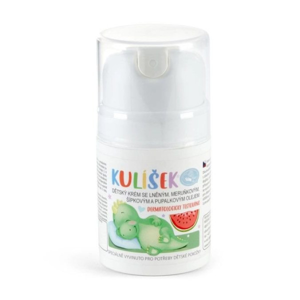 Kulíšek - dětský krém se lněným, meruňkovým, šípkovým a pupalkovým olejem - 150 ml (4)