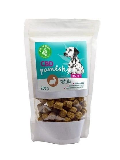 Pamlsky pro psy konopí CBD - králík - 200 g (1)