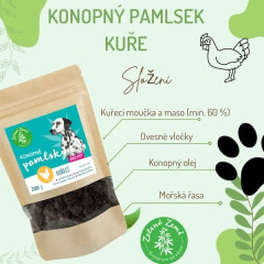 Pamlsky pro psy konopný olej - kuře - 200 mg (3)